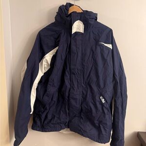 Gill Coast Lite Jacket Navy Blue White Sailing Waterproof Windbreaker XL